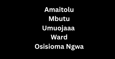Amaitolu/Mbutu/Umuojima Ward